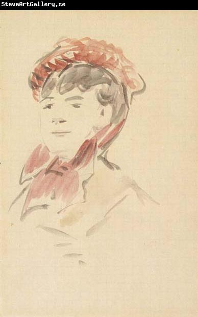 Edouard Manet Femme au chapeau rouge (mk40)